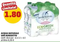 PENNY Acqua naturale SAN BENEDETTO offerta