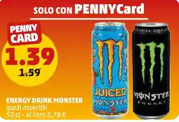 PENNY Energy drink MONSTER offerta