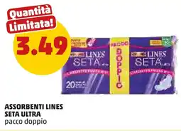 PENNY Assorbenti lines seta ultra pacco doppio offerta