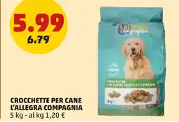 PENNY Crocchette per cane L'ALLEGRA COMPAGNIA offerta