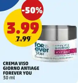 PENNY Crema viso giorno antiage FOREVER YOU offerta