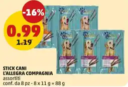 PENNY Stick cani L'ALLEGRA COMPAGNIA offerta
