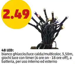 PENNY 48 LED: bianco ghiaccio/luce calda/multicolor offerta