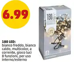 PENNY 180 LED: bianco freddo, bianco caldo, multicolor offerta