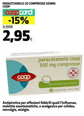 Paracetamolo 20 compresse COOP