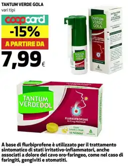 Coop Tantum verde gola offerta