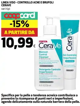 Coop Linea viso - controllo acne e brufoli CERAVE offerta