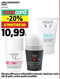 Coop Linea deodoranti VICHY offerta