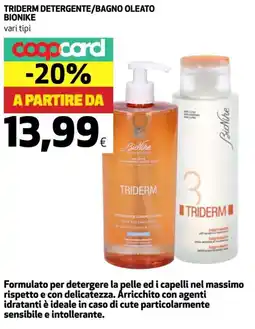 Coop Triderm detergente/bagno oleato BIONIKE offerta