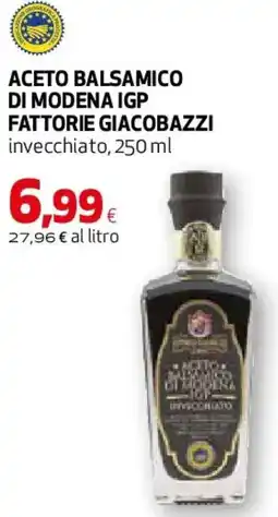 Extracoop Aceto balsamico di modena igp fattorie giacobazzi invecchiato offerta