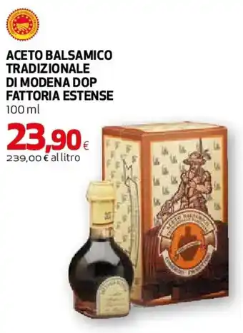 Aceto balsamico tradizionale di modena dop fattoria estense