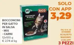 Todis Bocconcini per gatto in salsa mix e carni offerta