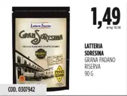 Carico Cash & Carry Latteria soresina grana padano riserva offerta