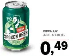 Todis Birra 4,6° offerta