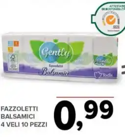 Todis Fazzoletti balsamici offerta