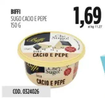 Carico Cash & Carry Biffi sugo cacio e pepe offerta