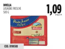 Carico Cash & Carry Divella lasagne fresche offerta