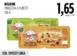 Carico Cash & Carry Negroni pancetta a cubetti offerta