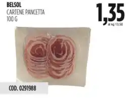 Carico Cash & Carry Belsol cartene pancetta offerta