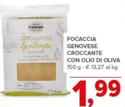 Todis Focaccia genovese croccante con olio di oliva offerta