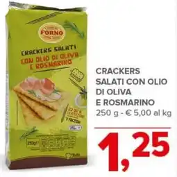Todis Crackers salati con olio di oliva e rosmarino offerta