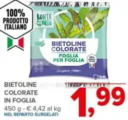 Todis Bietoline colorate in foglia offerta
