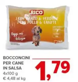Todis Rico bocconcini per cane in salsa offerta