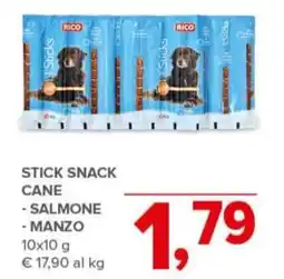 Todis Rico stick snack cane salmone e manzo offerta