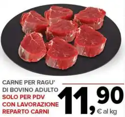 Todis Carne per ragu' di bovino adulto offerta