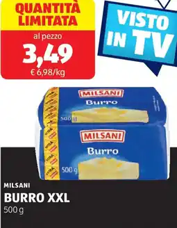 ALDI Milsani burro xxl offerta