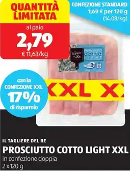 ALDI Il tagliere del re prosciutto cotto light xxl offerta