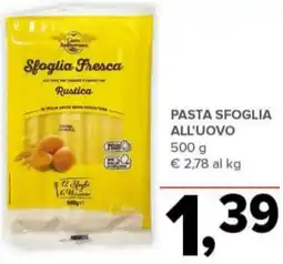 Todis Pasta sfoglia all'uovo offerta