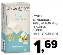 Todis Verde amore tofu al naturale e falafel di cecci offerta