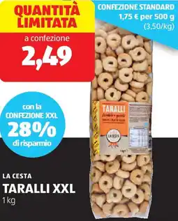 ALDI La cesta taralli xxl offerta