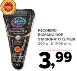 Todis Pecorino romano dop stagionato 12 mesi offerta