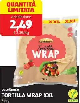 ALDI Goldähren tortilla wrap xxl offerta