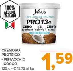 Todis Cremoso proteico pistacchio e cocco offerta