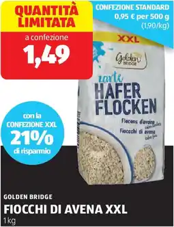 ALDI Golden bridge fiocchi di avena xxl offerta
