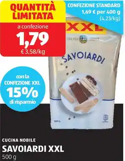 ALDI Cucina nobile savoiardi xxl offerta