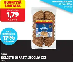 ALDI Cucina dolcetti di pasta sfoglia xxl offerta