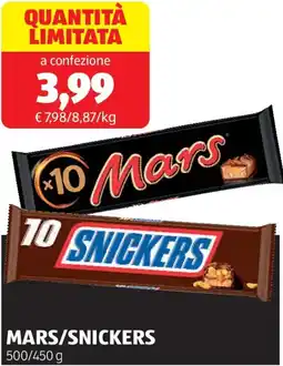 ALDI Mars/snickers offerta