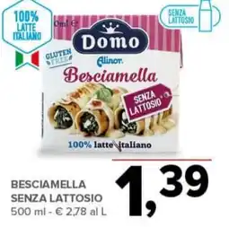 Todis Domo alinor besciamella senza lattosio offerta