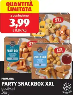 ALDI Primana party snackbox xxl offerta