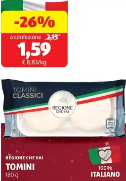 ALDI Regione che vai tomini offerta