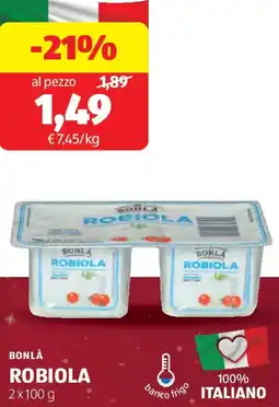 ALDI Bonla robiola offerta