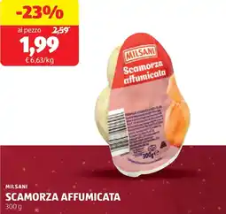 ALDI Milsani scamorza affumicata offerta