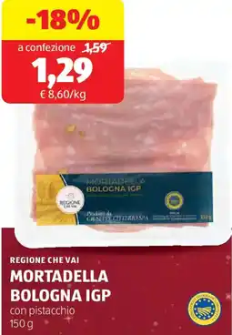 ALDI Regione che vai mortadella bologna igp offerta