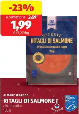 ALDI Almare seafood ritagli di salmone offerta
