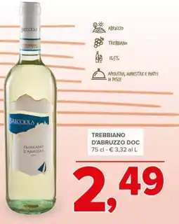 Todis Brecciola trebbiano d'abruzzo toc offerta