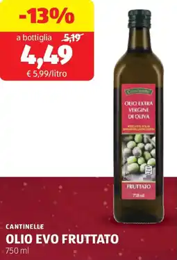 ALDI Cantinelle olio evo fruttato offerta
